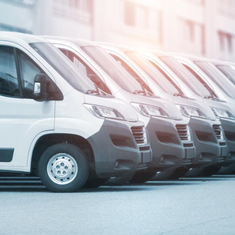 fleet of vans