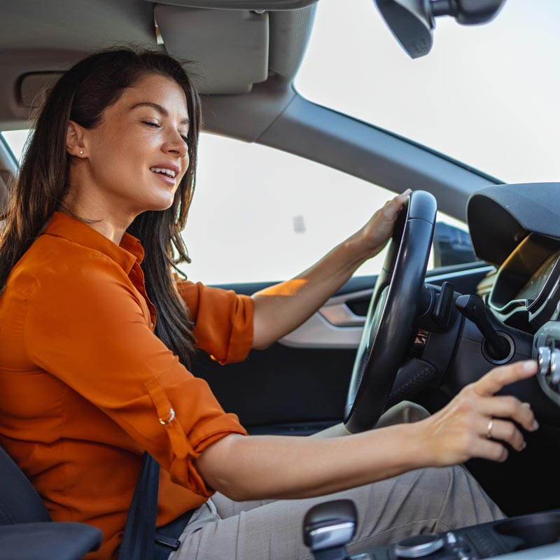 woman driving